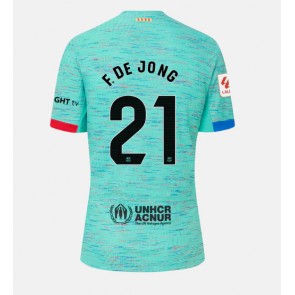 Barcelona Frenkie de Jong #21 Koszulka Trzecich Kobiety 2023-24 Krótki Rękaw